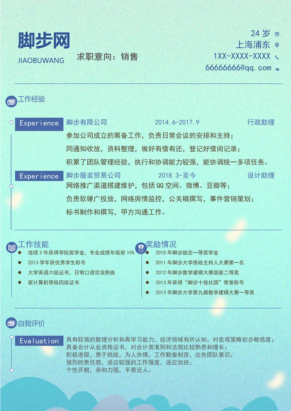 创意销售个人简历Word格式下载_01.jpg